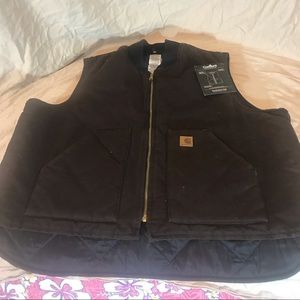 Carhart Sandstone Vest with Arctic Quilt lining